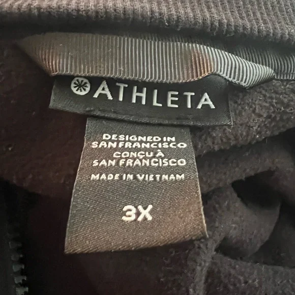 3X Athleta Triumph Hoodie Black - Picture 6 of 8